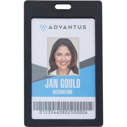 Advantus Vertical Rigid ID Badge Holder1