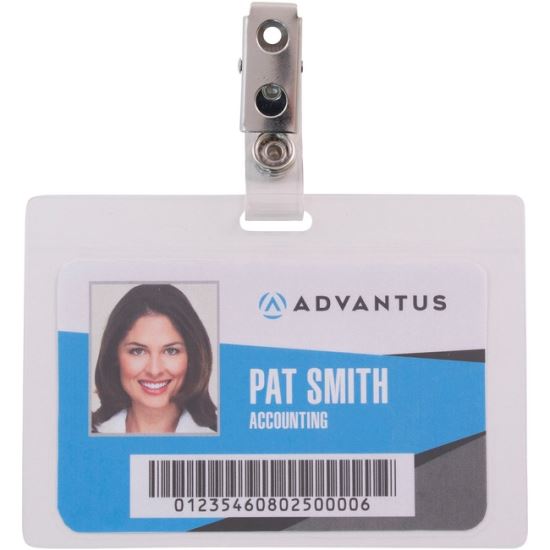 Advantus Strap Clip Self-laminating Badge Holders1