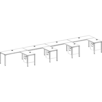 Boss 2 - L Shaped Desk Units, 2 Pedestals1