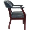 Boss Captain's Chair In Blue Vinyl4