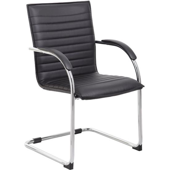 Boss Chrome Frame Vinyl Side Chairs1