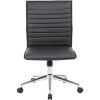 Boss Black Vinyl Armless Hospitality Chair2