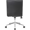 Boss Black Vinyl Armless Hospitality Chair3