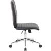 Boss Black Vinyl Armless Hospitality Chair5