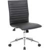 Boss Black Vinyl Armless Hospitality Chair6