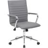 Boss Grey Vinyl Hospitality Chair1