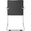 Boss Chrome Frame Black Vinyl Side Chair, 2pcs Per Pack3