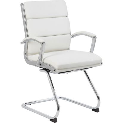Boss Executive CaressoftPlus Chair with Metal Chrome Finish - Guest Chair1