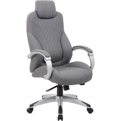 Boss Hinged Arm Executive Chair With Synchro-Tilt, Grey1