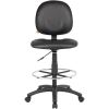 Boss Stand Up Drafting Stool with Foot Rest Black2