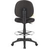Boss Stand Up Fabric Drafting Stool with Foot Rest, Black3