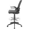 Boss Black Flip Arm Mesh Drafting Stool4