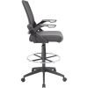 Boss Black Flip Arm Mesh Drafting Stool5