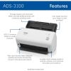 Brother ADS-3100 Sheetfed Scanner - 600 x 600 dpi Optical4
