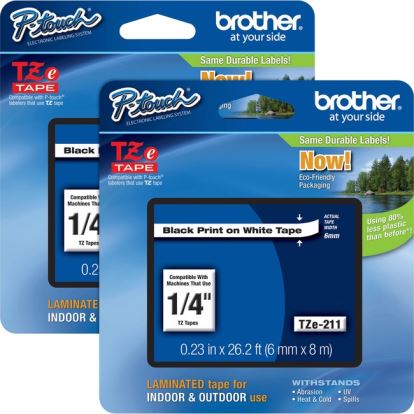 Brother P-touch TZe Laminated Tape Cartridges1