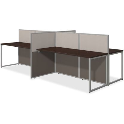 Bush Business Furniture Easy Office 60W 4 Person Straight Desk Open Office1