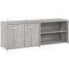 Bush Business Furniture Hybrid Platinum Gray Desking5