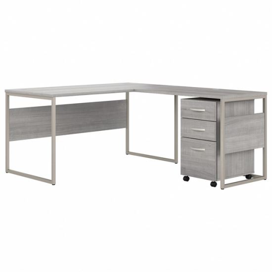 Bush Business Furniture Hybrid Platinum Gray Desking1