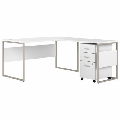 Bush Business Furniture Hybrid Collection White Desking1
