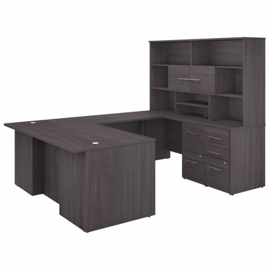 Bush Business Furniture Office 500 Storm Gray Desk1