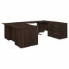 Bush Business Furniture Office 500 Black Walnut Desk1