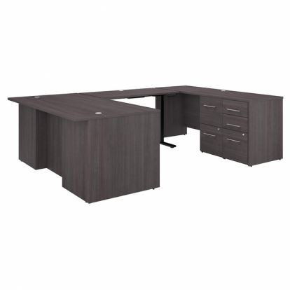 Bush Business Furniture Office 500 Storm Gray Desk1