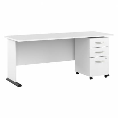 Bush Business Furniture Studio A 72W Computer Desk with 3-Drawer Mobile File Cabinet1