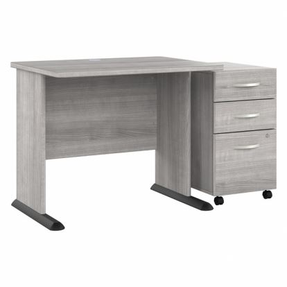 Bush Business Furniture Studio A 36W Computer Desk with 3-Drawer Mobile File Cabinet1