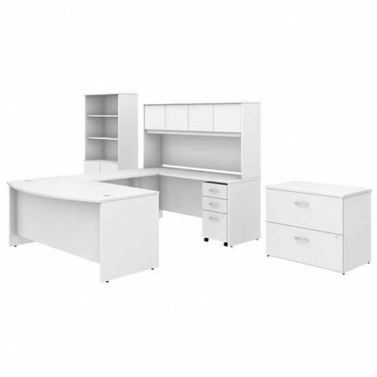 Bush Business Furniture Studio C Desk/Hutch/Bookcase/File Cabinet1
