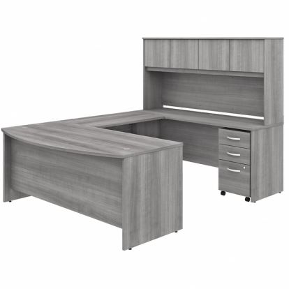 Bush Business Furniture Studio C Desk/Hutch/File Cabinet Set1