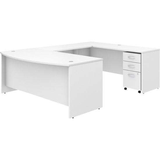 Bush Business Furniture Studio C 72W x 36D U Shaped Desk with Mobile File Cabinet1