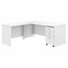 Bush Business Furniture Studio C 72W X 30D L Shaped Desk With Mobile File Cabinet And 42W Return1