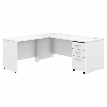 Bush Business Furniture Studio C 72W X 30D L Shaped Desk With Mobile File Cabinet And 42W Return1