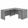 Bush Business Furniture Studio C 60W x 30D L Shaped Desk with Mobile File Cabinet and 42W Return1