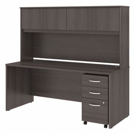 Bush Business Furniture Studio C 72W x 30D Office Desk with Hutch and Mobile File Cabinet1