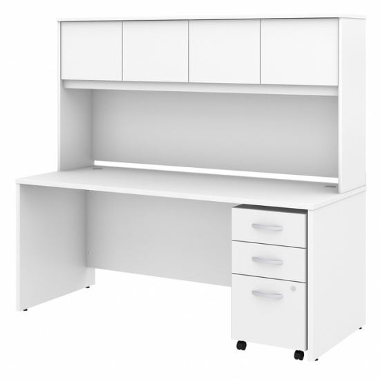 Bush Business Furniture Studio C 72W x 30D Office Desk with Hutch and Mobile File Cabinet1