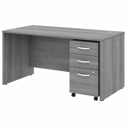 Bush Business Furniture Studio C 60W x 30D Office Desk with Mobile File Cabinet1