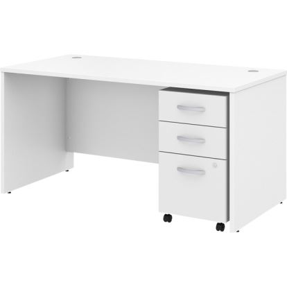 Bush Business Furniture Studio C 60W x 30D Office Desk with Mobile File Cabinet1