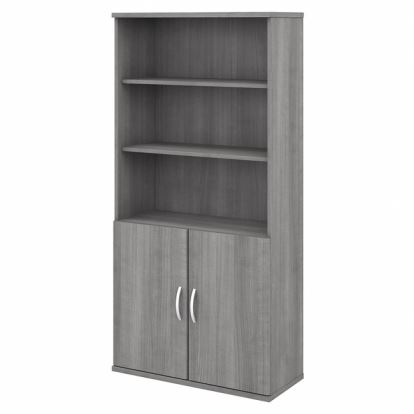 Bush Business Furniture Studio C 5 Shelf Bookcase with Doors1