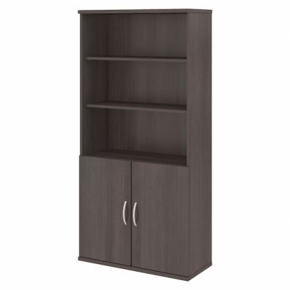 Bush Business Furniture Studio C 5 Shelf Bookcase with Doors1