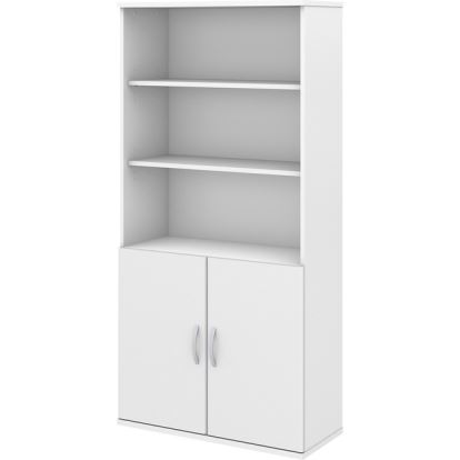 Bush Business Furniture Studio C 5 Shelf Bookcase with Doors1