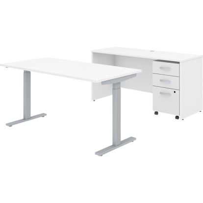 Bush Business Furniture Studio C White Laminate Desking1
