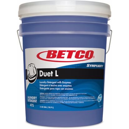 Betco Symplicity Duet L Detergent With Bleach Alternative, 5 Gallon1