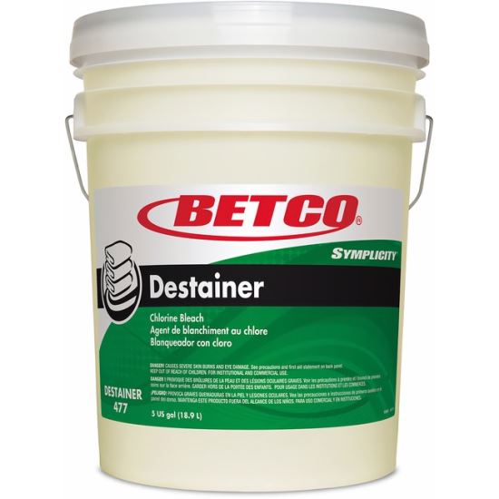 Betco Symplicity Destainer, 640 Oz Pail, Amber1