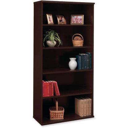 Bush Business Furniture Series C 36W 5 Shelf Bookcase in Mocha Cherry1