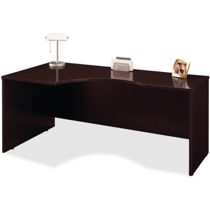 Bush Business Furniture Series C 72W Left Hand Corner Module in Mocha Cherry1