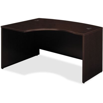 Bush Business Furniture Series C 60W x 43D LH L-Bow Desk Shell in Mocha Cherry1