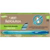 ReVolution Ocean Bound Ballpoint Pen, Retractable, Medium 1 mm, Blue Ink/Translucent Blue Barrel, Dozen1