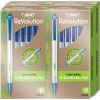 ReVolution Ballpoint Pen, Retractable, Medium 1 mm, Blue Ink/Semi-Clear Barrel, 48/Pack1