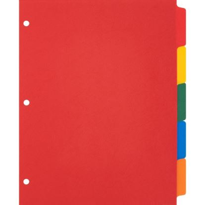 Business Source Plain Tab Color Polyethylene Index Dividers1